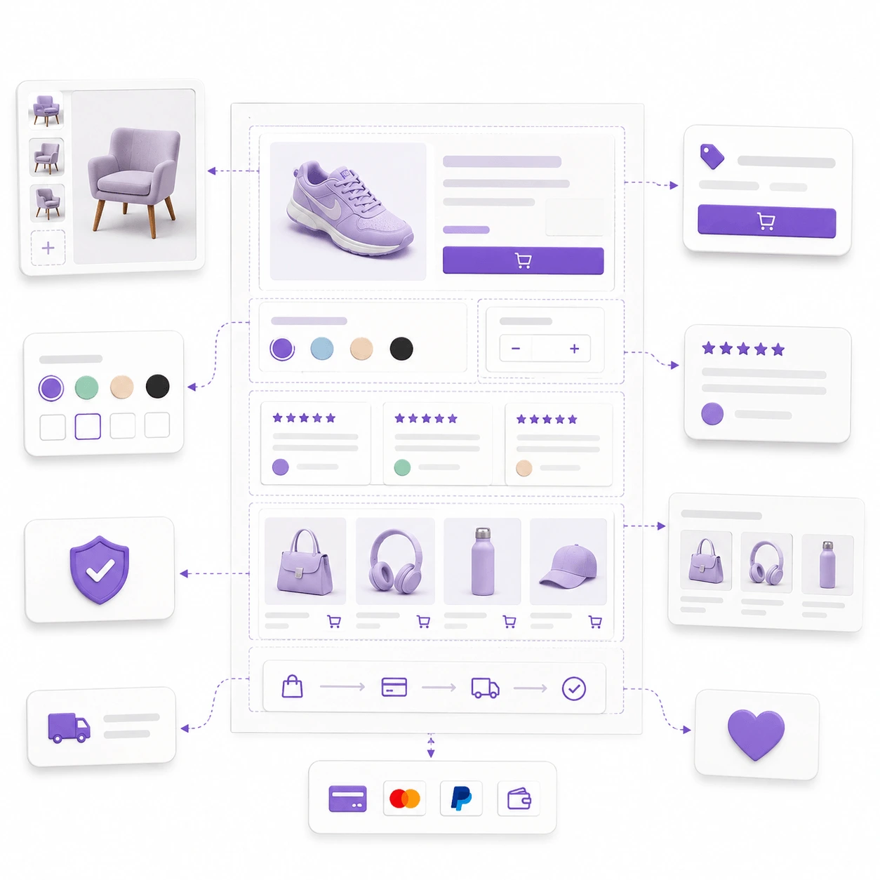 eCommerce and Product Pages illustration