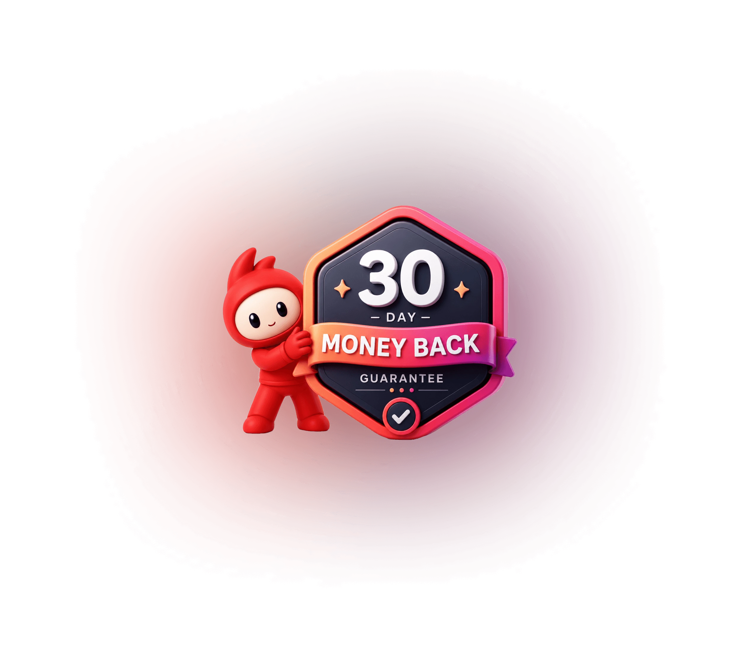 30-Day Money Back Guarantee Badge Seal